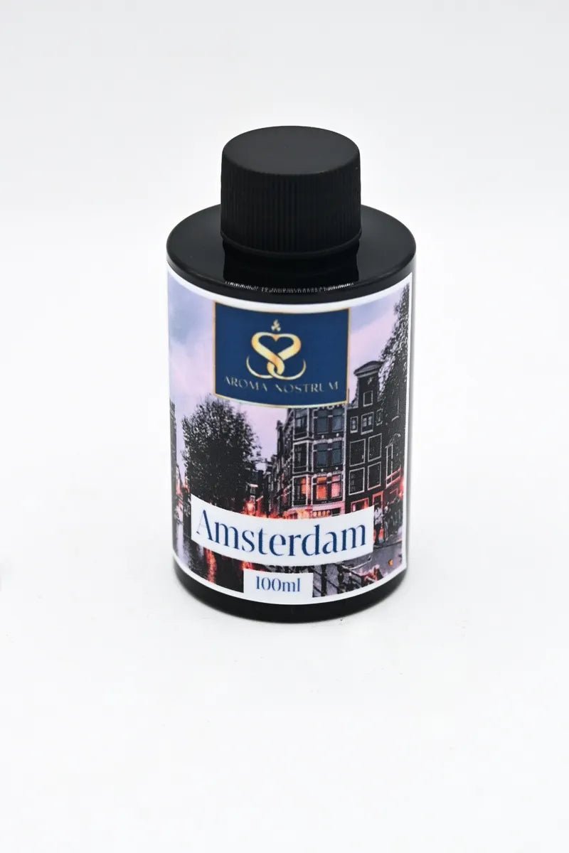 Amsterdam Diffuser Oil – Bergamot & Vanilla Luxury Home Fragrance (Soft Powdery Clean Scent) - Aroma Nostrum