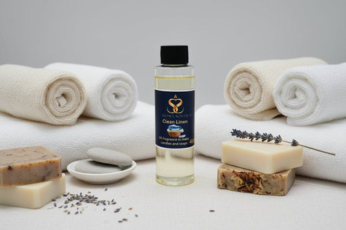 Clean Linen – Premium Fragrance Oil for Candles & Soaps (4 oz) - Aroma Nostrum