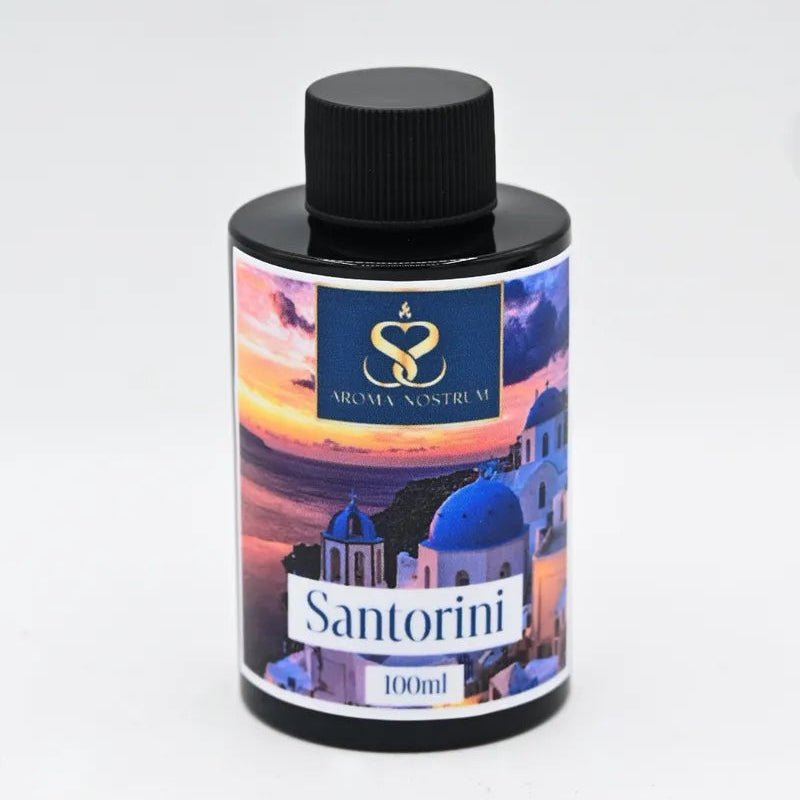 Santorini Glow Diffuser Oil – Apple & Iris Luxury Home Fragrance (Fresh Floral Woody Scent) - Aroma Nostrum